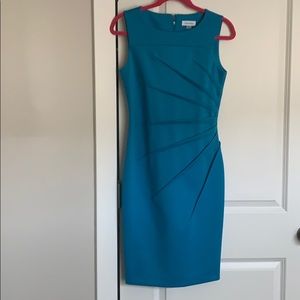Turquoise Calvin Klein dress